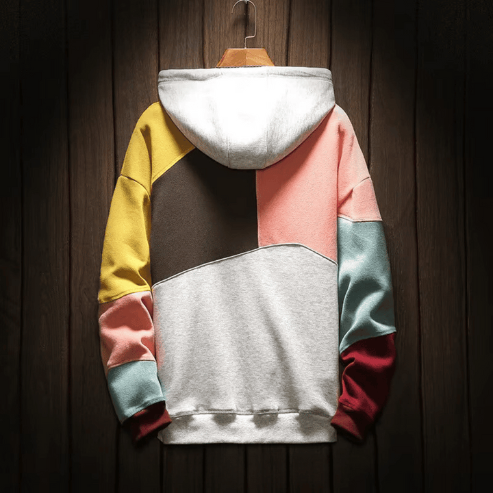 Arlo - Oversized patchwork-hoodie