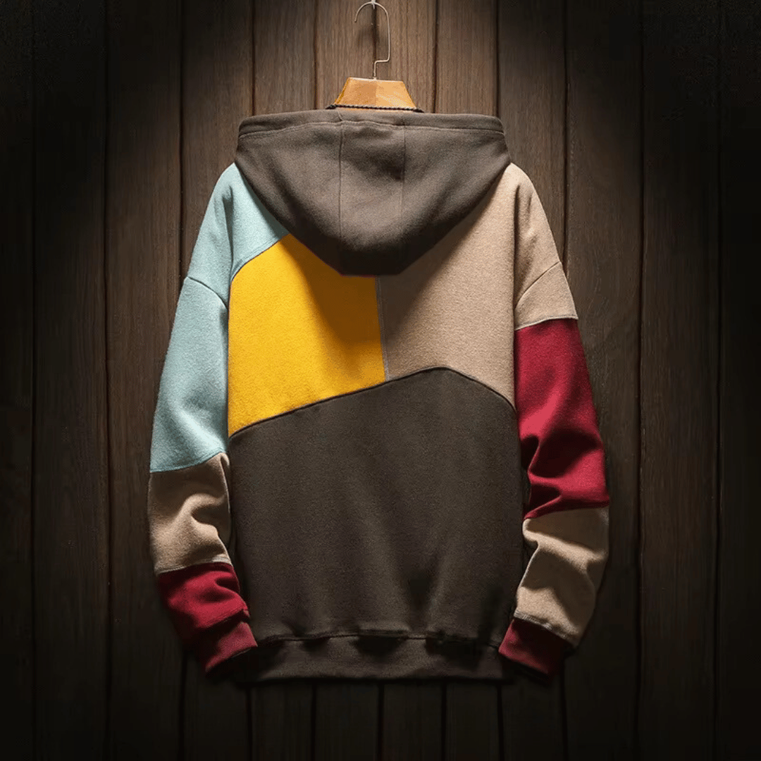 Arlo - Oversized patchwork-hoodie