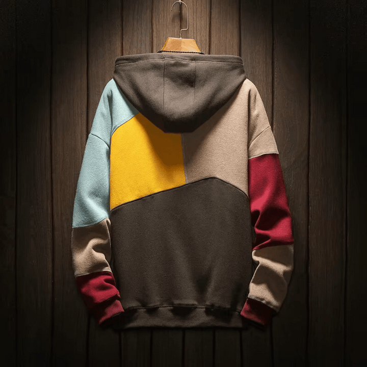 Arlo - Oversized patchwork-hoodie