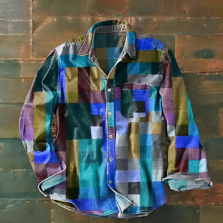 Maks | Färgglad vintage skjorta