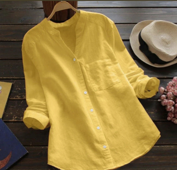 Sophia | Casual skjorta av linne och bomull